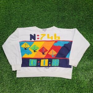 Vintage 90s Kitty Hawk Sweatshirt Womens Large 23x21 Cropped